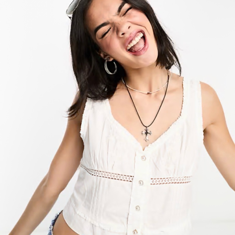 Free People Kerry Button-Down Blouse